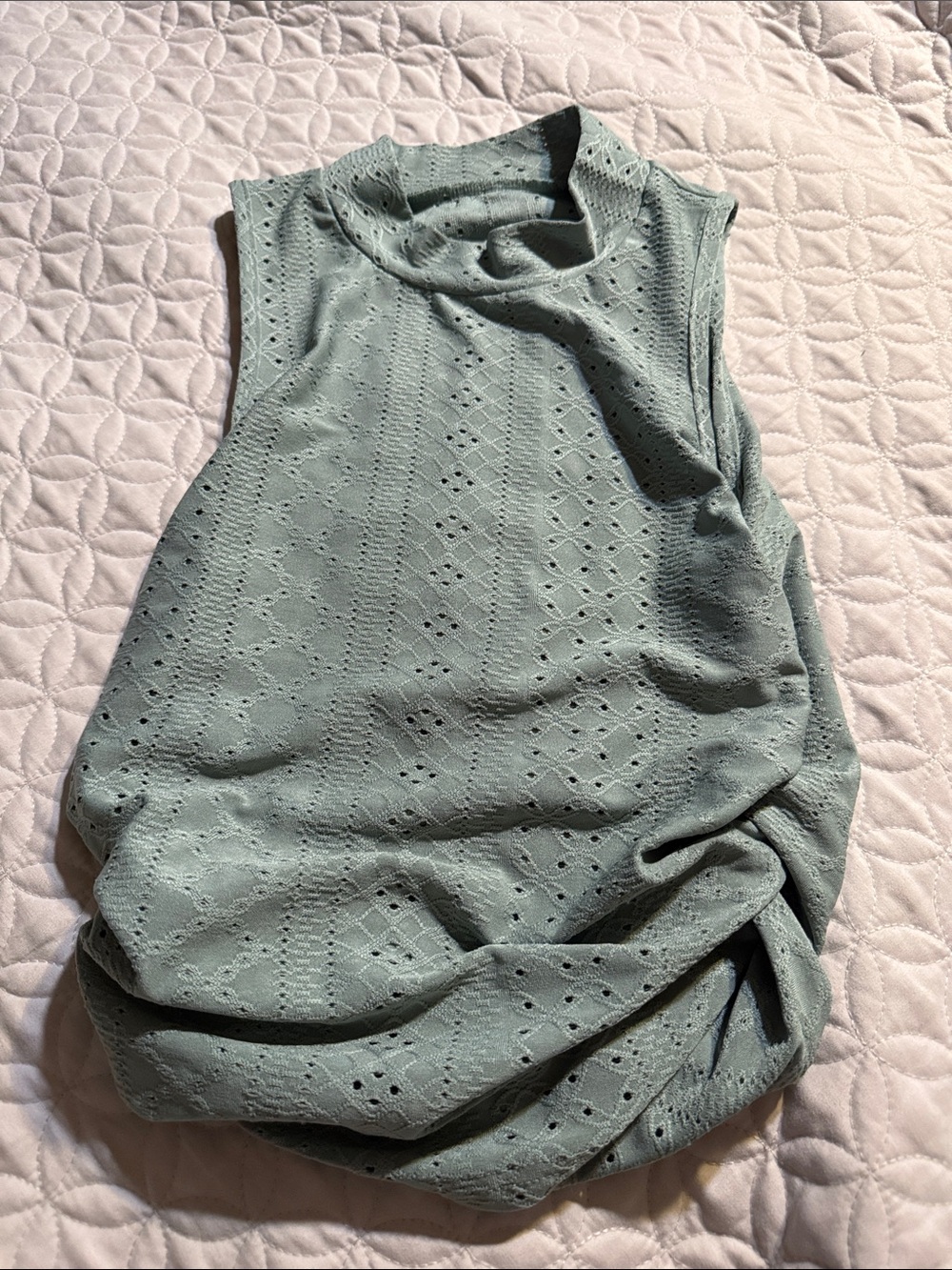 Sage green top